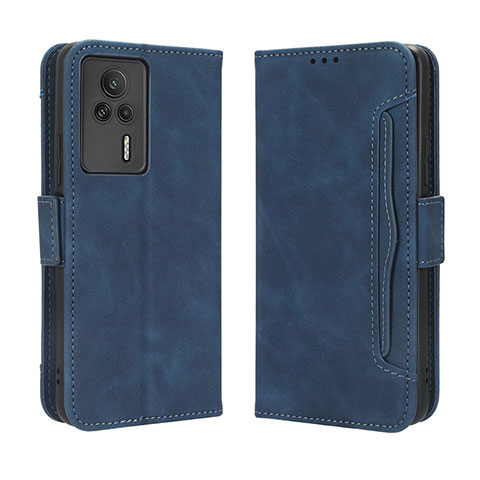 Handytasche Stand Schutzhülle Flip Leder Hülle BY3 für Xiaomi Redmi K60E 5G Blau