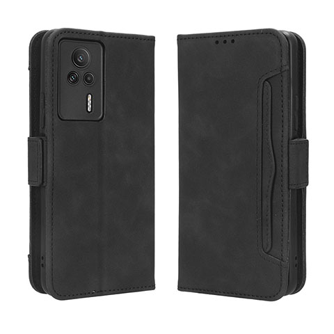 Handytasche Stand Schutzhülle Flip Leder Hülle BY3 für Xiaomi Redmi K60E 5G Schwarz