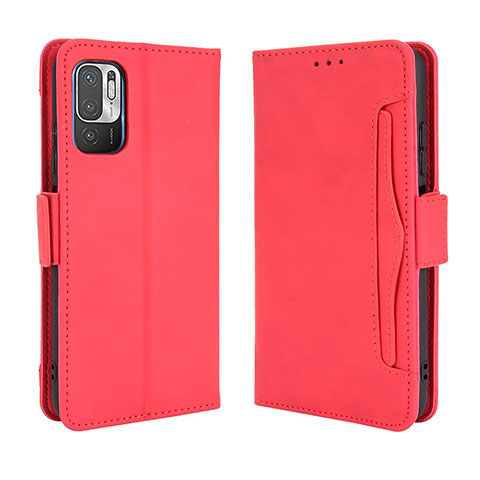 Handytasche Stand Schutzhülle Flip Leder Hülle BY3 für Xiaomi Redmi Note 10 5G Rot