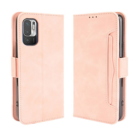 Handytasche Stand Schutzhülle Flip Leder Hülle BY3 für Xiaomi Redmi Note 10 JE 5G Rosa