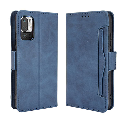 Handytasche Stand Schutzhülle Flip Leder Hülle BY3 für Xiaomi Redmi Note 10T 5G Blau