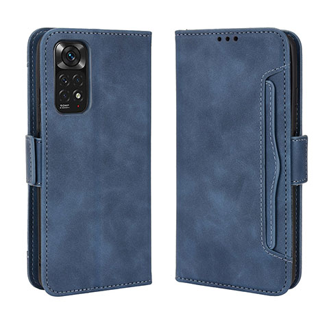 Handytasche Stand Schutzhülle Flip Leder Hülle BY3 für Xiaomi Redmi Note 11 4G (2022) Blau