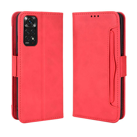 Handytasche Stand Schutzhülle Flip Leder Hülle BY3 für Xiaomi Redmi Note 11 4G (2022) Rot