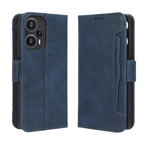 Handytasche Stand Schutzhülle Flip Leder Hülle BY3 für Xiaomi Redmi Note 12 Turbo 5G Blau