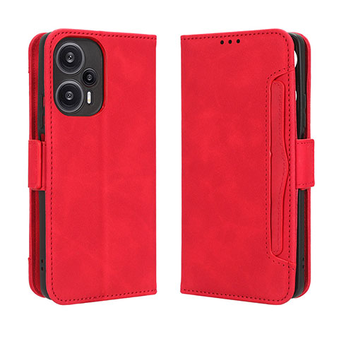 Handytasche Stand Schutzhülle Flip Leder Hülle BY3 für Xiaomi Redmi Note 12 Turbo 5G Rot