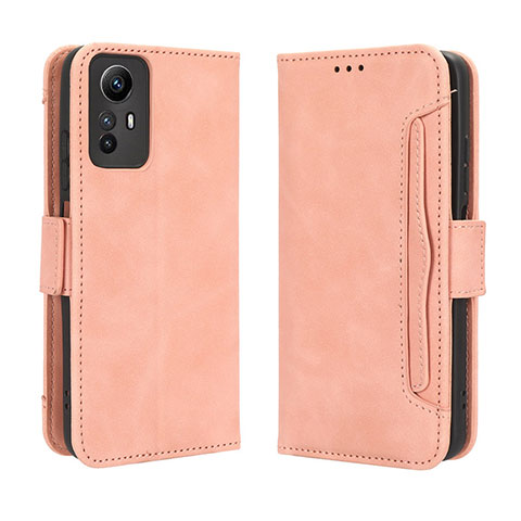 Handytasche Stand Schutzhülle Flip Leder Hülle BY3 für Xiaomi Redmi Note 12S Rosa