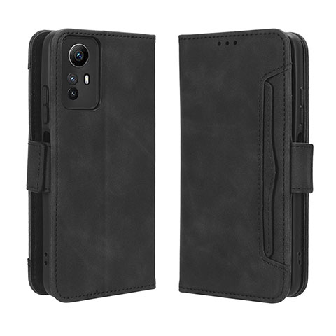 Handytasche Stand Schutzhülle Flip Leder Hülle BY3 für Xiaomi Redmi Note 12S Schwarz