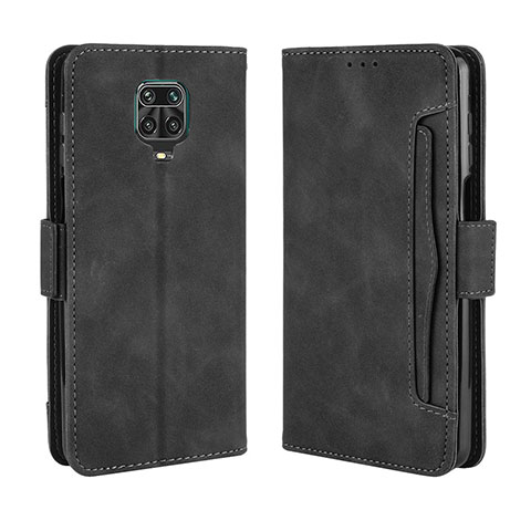 Handytasche Stand Schutzhülle Flip Leder Hülle BY3 für Xiaomi Redmi Note 9S Schwarz