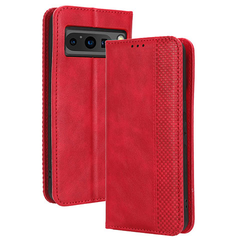 Handytasche Stand Schutzhülle Flip Leder Hülle BY4 für Google Pixel 8 Pro 5G Rot