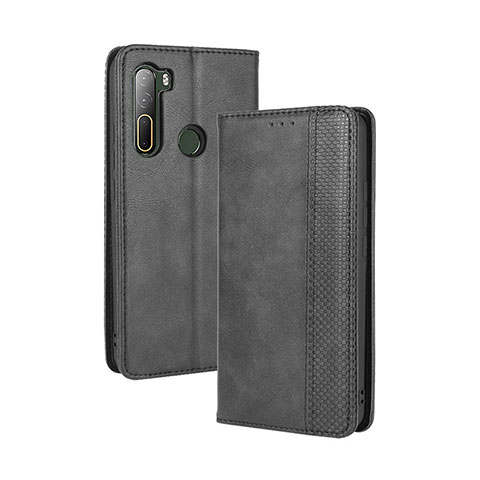 Handytasche Stand Schutzhülle Flip Leder Hülle BY4 für HTC U20 5G Schwarz