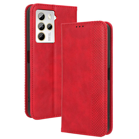 Handytasche Stand Schutzhülle Flip Leder Hülle BY4 für HTC U23 5G Rot