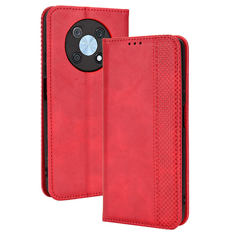 Handytasche Stand Schutzhülle Flip Leder Hülle BY4 für Huawei Enjoy 50 Pro Rot