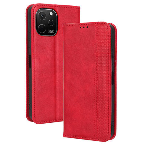 Handytasche Stand Schutzhülle Flip Leder Hülle BY4 für Huawei Enjoy 50z Rot