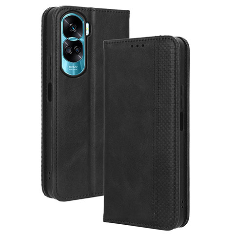 Handytasche Stand Schutzhülle Flip Leder Hülle BY4 für Huawei Honor 90 Lite 5G Schwarz