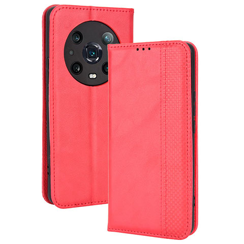 Handytasche Stand Schutzhülle Flip Leder Hülle BY4 für Huawei Honor Magic4 Pro 5G Rot