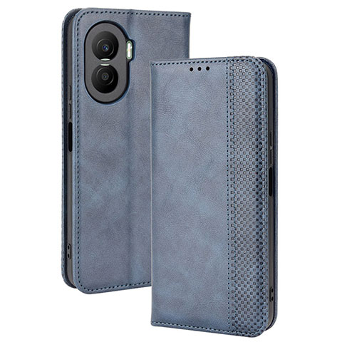 Handytasche Stand Schutzhülle Flip Leder Hülle BY4 für Huawei Honor X40i 5G Blau