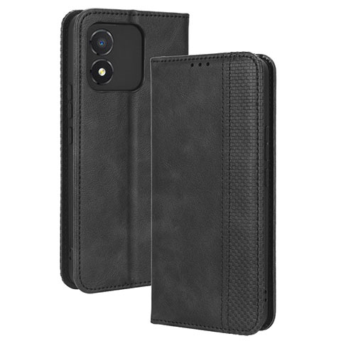 Handytasche Stand Schutzhülle Flip Leder Hülle BY4 für Huawei Honor X5 Schwarz