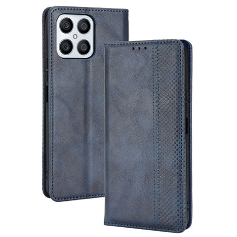 Handytasche Stand Schutzhülle Flip Leder Hülle BY4 für Huawei Honor X8 4G Blau