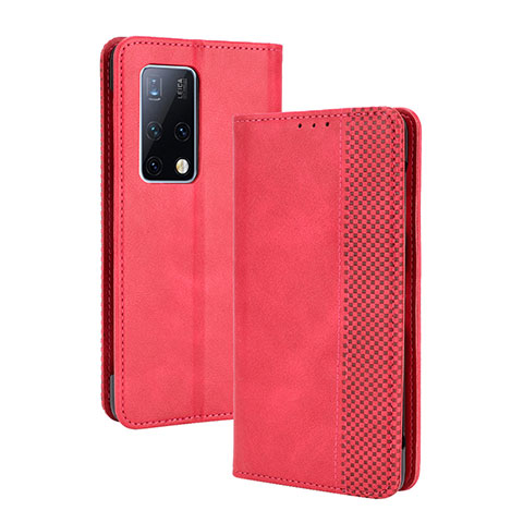 Handytasche Stand Schutzhülle Flip Leder Hülle BY4 für Huawei Mate X2 Rot