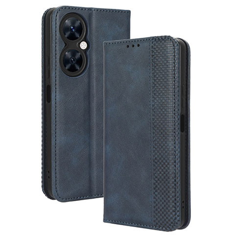 Handytasche Stand Schutzhülle Flip Leder Hülle BY4 für Huawei Nova 11i Blau