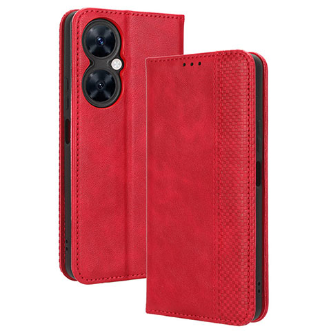 Handytasche Stand Schutzhülle Flip Leder Hülle BY4 für Huawei Nova 11i Rot