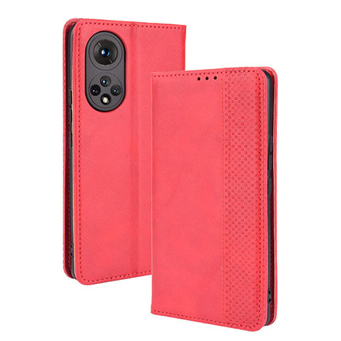 Handytasche Stand Schutzhülle Flip Leder Hülle BY4 für Huawei Nova 9 Rot