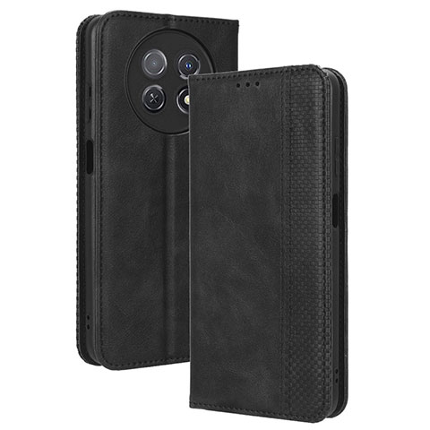 Handytasche Stand Schutzhülle Flip Leder Hülle BY4 für Huawei Nova Y91 Schwarz