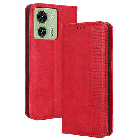 Handytasche Stand Schutzhülle Flip Leder Hülle BY4 für Motorola Moto Edge (2023) 5G Rot