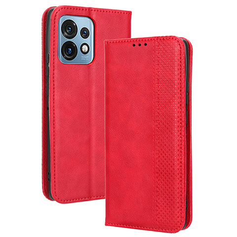 Handytasche Stand Schutzhülle Flip Leder Hülle BY4 für Motorola Moto Edge Plus (2023) 5G Rot