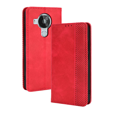 Handytasche Stand Schutzhülle Flip Leder Hülle BY4 für Nokia 7.3 Rot