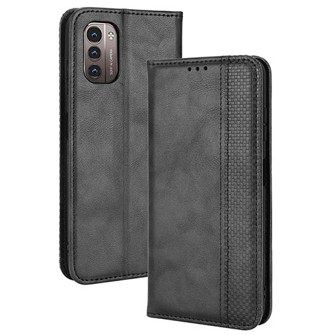 Handytasche Stand Schutzhülle Flip Leder Hülle BY4 für Nokia G11 Schwarz