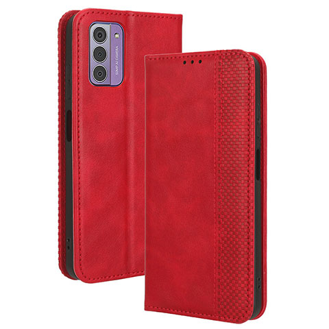 Handytasche Stand Schutzhülle Flip Leder Hülle BY4 für Nokia G310 5G Rot