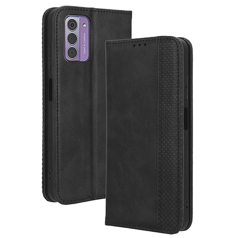 Handytasche Stand Schutzhülle Flip Leder Hülle BY4 für Nokia G42 5G Schwarz