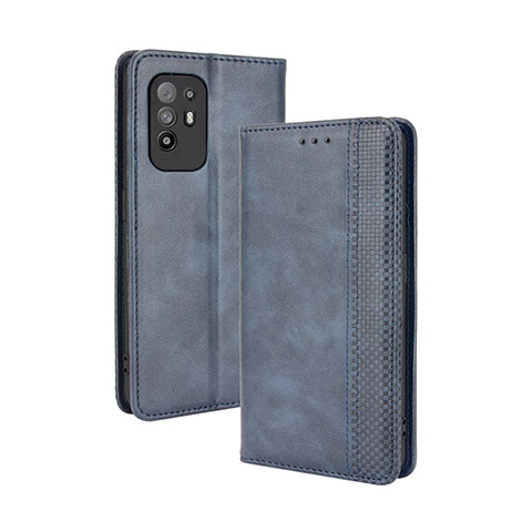 Handytasche Stand Schutzhülle Flip Leder Hülle BY4 für Oppo A95 5G Blau