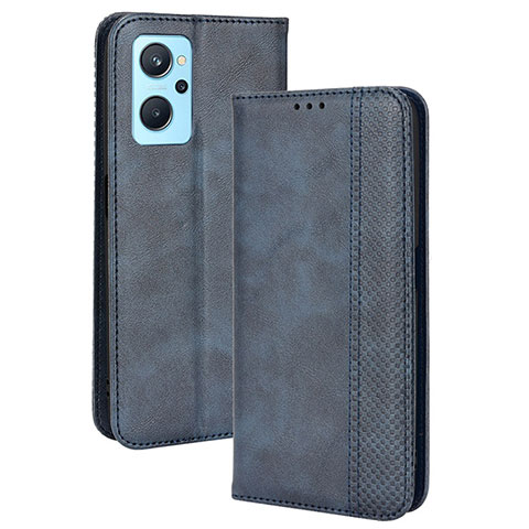 Handytasche Stand Schutzhülle Flip Leder Hülle BY4 für Oppo A96 4G Blau