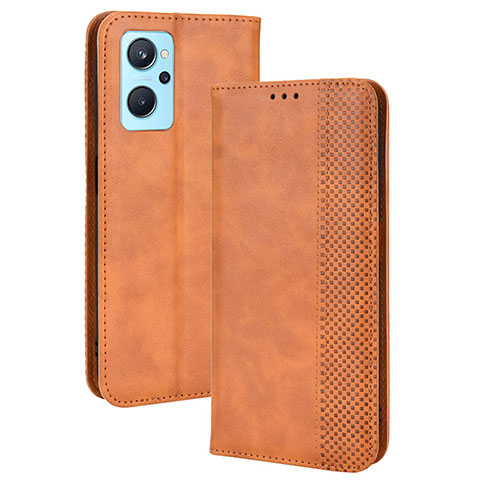 Handytasche Stand Schutzhülle Flip Leder Hülle BY4 für Oppo A96 4G Braun