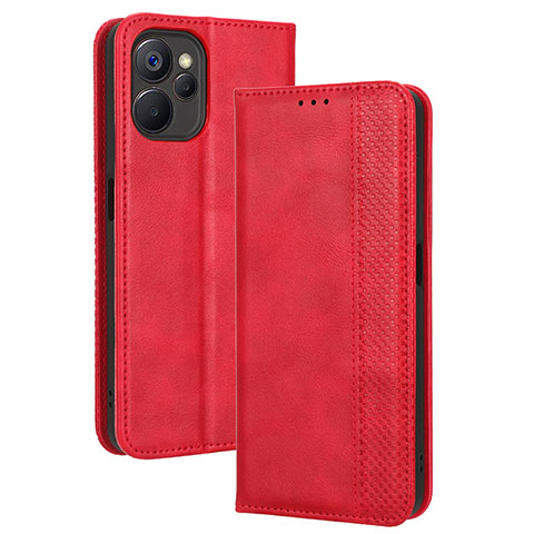 Handytasche Stand Schutzhülle Flip Leder Hülle BY4 für Realme 10 5G Rot