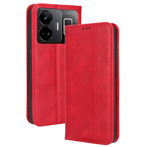 Handytasche Stand Schutzhülle Flip Leder Hülle BY4 für Realme GT Neo5 240W 5G Rot