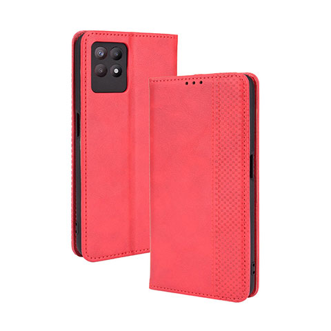 Handytasche Stand Schutzhülle Flip Leder Hülle BY4 für Realme Narzo 50 4G Rot