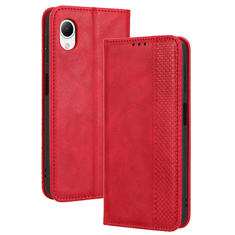 Handytasche Stand Schutzhülle Flip Leder Hülle BY4 für Samsung Galaxy A23 5G SC-56C Rot