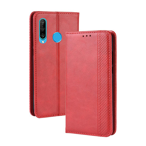 Handytasche Stand Schutzhülle Flip Leder Hülle BY4 für Samsung Galaxy A40s Rot