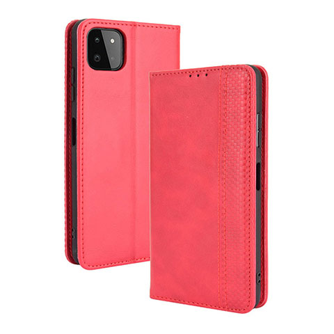 Handytasche Stand Schutzhülle Flip Leder Hülle BY4 für Samsung Galaxy F42 5G Rot