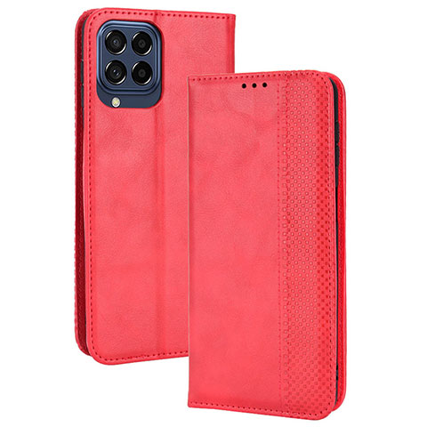 Handytasche Stand Schutzhülle Flip Leder Hülle BY4 für Samsung Galaxy M33 5G Rot