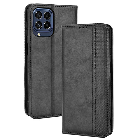 Handytasche Stand Schutzhülle Flip Leder Hülle BY4 für Samsung Galaxy M33 5G Schwarz