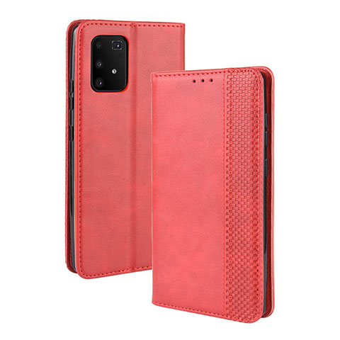 Handytasche Stand Schutzhülle Flip Leder Hülle BY4 für Samsung Galaxy M80S Rot