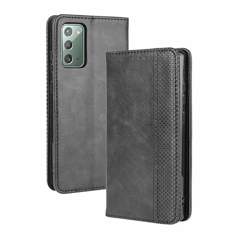 Handytasche Stand Schutzhülle Flip Leder Hülle BY4 für Samsung Galaxy S20 FE 5G Schwarz