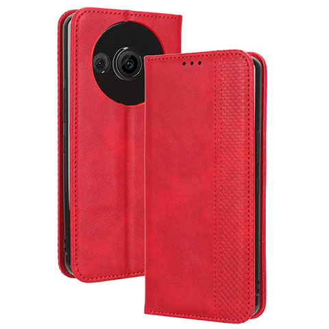 Handytasche Stand Schutzhülle Flip Leder Hülle BY4 für Sharp Aquos R8s Pro Rot