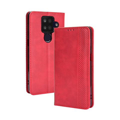 Handytasche Stand Schutzhülle Flip Leder Hülle BY4 für Sharp Aquos Sense4 Plus Rot