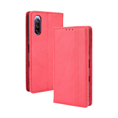 Handytasche Stand Schutzhülle Flip Leder Hülle BY4 für Sony Xperia 10 III SOG04 Rot