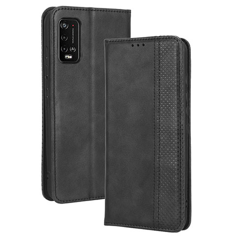 Handytasche Stand Schutzhülle Flip Leder Hülle BY4 für Wiko Power U10 Schwarz